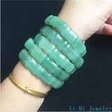 Luxury Dongling Jade Bamboo Bracelet Green Jade Car Bracelet