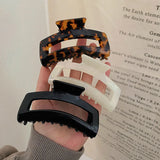 Acetate Large Plate Hair Claw Hair Accessories Women Back Head Clip