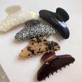 Acetate Large Plate Hair Claws Hair Accessories Women Back Head Clip Boutique