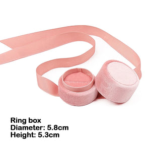 Round Jewelry Storage Box for Earrings Ring Pendant