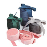 Round Jewelry Storage Box for Earrings Ring Pendant