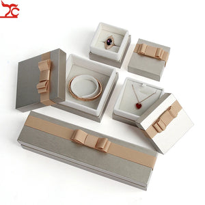 Bowknot Jewelry Box for Rings, Necklaces, Bracelets - High-end Packaging