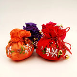 Chinese Silk Embroidery Jewelry Bag 2pc/lot