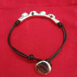 Electroplated 925 Silver Green Crystal Bracelet