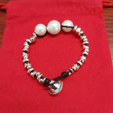 Luxury 925 Silver Pearl Charm Bracelet Holiday Gift