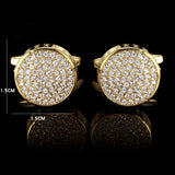 Zircon Cufflinks Men's Business Banquet Shirt Buttons Rhinestone Cuff Links