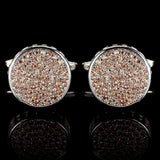 Zircon Cufflinks Men's Business Banquet Shirt Buttons Rhinestone Cuff Links