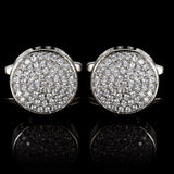 Zircon Cufflinks Men's Business Banquet Shirt Buttons Rhinestone Cuff Links