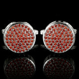 Zircon Cufflinks Men's Business Banquet Shirt Buttons Rhinestone Cuff Links