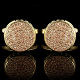 Zircon Cufflinks Men's Business Banquet Shirt Buttons Rhinestone Cuff Links