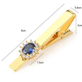 Zircon Ties Clips for Wedding Formal Dress