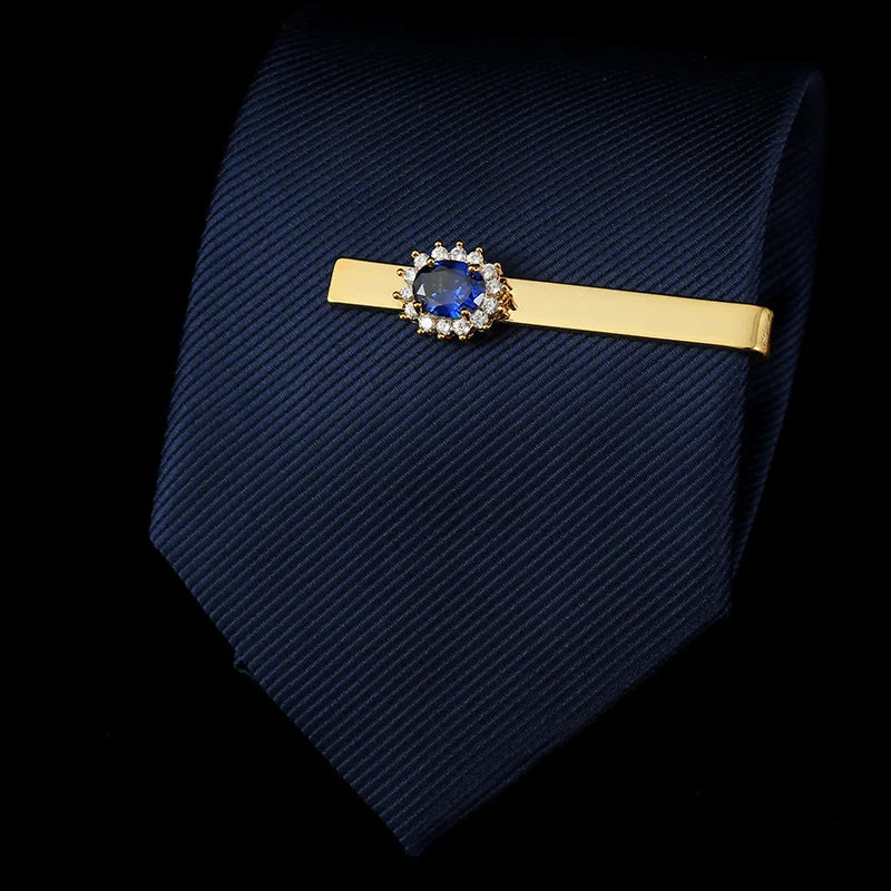 Zircon Ties Clips for Wedding Formal Dress