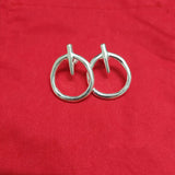 Spanish Electroplating 925 Silver 14k Circle Earrings