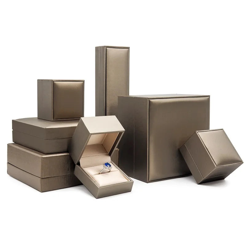 PU Leather Jewelry Box Organizer for Rings Necklaces Earrings Bracelets
