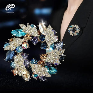 High-End Brooch Coat Breast Buckle Women's Corsage Clothes Accessory