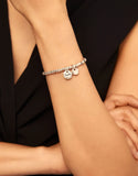 925 Silver Round Logo Bracelet Jewelry