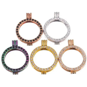 35mm Coin Holder with Rhinestone for 33mm Coin Disc
