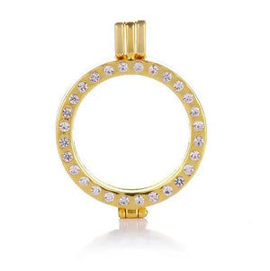 35mm Coin Holder with Rhinestone for 33mm Coin Disc