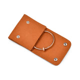 Button Microfiber Jewelry Bag for Business Trips