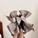Fabric Bows Large Hair Claws Hair Accessories For Women