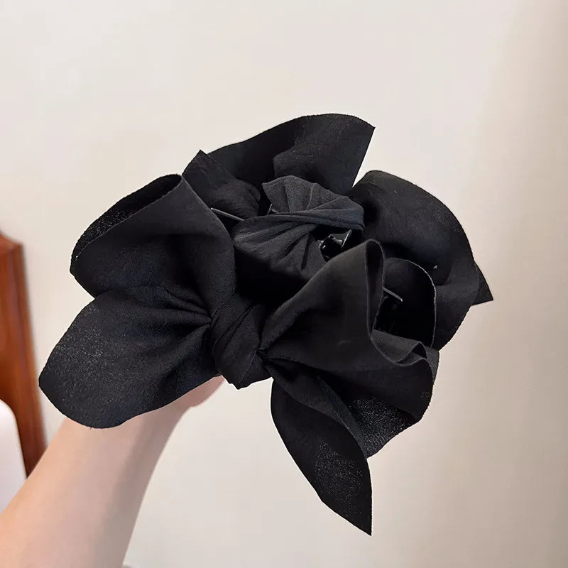 Fabric Bows Large Hair Claws Hair Accessories For Women