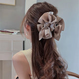Fabric Bows Large Hair Claws Hair Accessories For Women