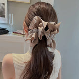 Fabric Bows Large Hair Claws Hair Accessories For Women