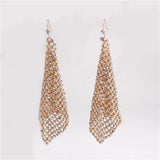 Silver Rhinestone Clip on Earrings for Women Wedding Bridal