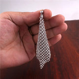 Silver Rhinestone Clip on Earrings for Women Wedding Bridal