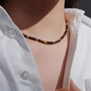 Tiger Eye Beaded Necklace Vintage Jewelry Gift Women