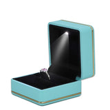 LED Ring Pendant Jewelry Gift Box Wedding Proposal Necklace Box