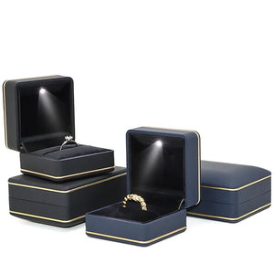 LED Ring Pendant Jewelry Gift Box Wedding Proposal Necklace Box