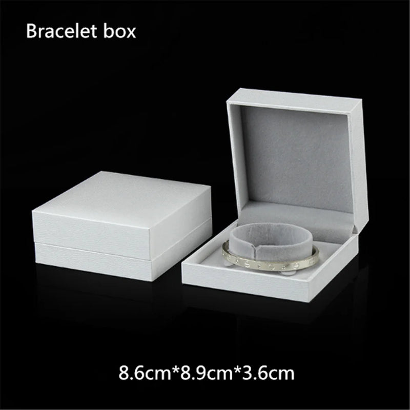 Leather Paper Jewelry Box Ring Box Gift Packaging Box