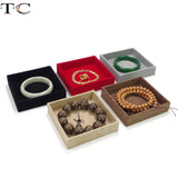 Linen Flannelette Tray Ring Display Jewelry Box