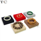 Linen Flannelette Tray Ring Display Jewelry Box