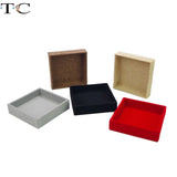 Linen Flannelette Tray Ring Display Jewelry Box