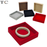 Linen Flannelette Tray Ring Display Jewelry Box