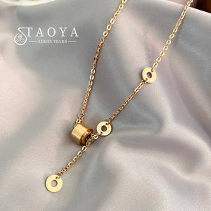 Stainless Steel Pendant Chain Necklace for Women
