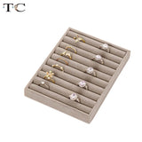 Velvet Drawer Jewelry Storage Box Combo Tray for Earrings Rings Necklaces