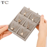 Velvet Drawer Jewelry Storage Box Combo Tray for Earrings Rings Necklaces