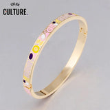 Colorful Bangles for Women - Indian Style Stainless Steel Jewelry