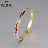 Colorful Bangles for Women - Indian Style Stainless Steel Jewelry