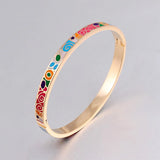 Colorful Bangles for Women - Indian Style Stainless Steel Jewelry
