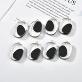 Transparent Acrylic Elliptical Belt Hanging DIY Jewelry Earrings