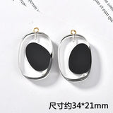Transparent Acrylic Elliptical Belt Hanging DIY Jewelry Earrings
