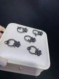Zircon Micro Inlay Flowers Long Sweater Chain with Link Clasp 2pc/lot