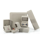 Flannel Proposal Ring Box Necklace Jewelry Set