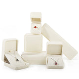 Flannel Proposal Ring Box Necklace Jewelry Set