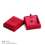 High-grade Flannelette Jewelry Box Necklace Box 1pc