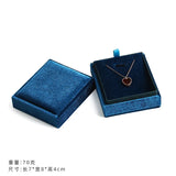 High-grade Flannelette Jewelry Box Necklace Box 1pc